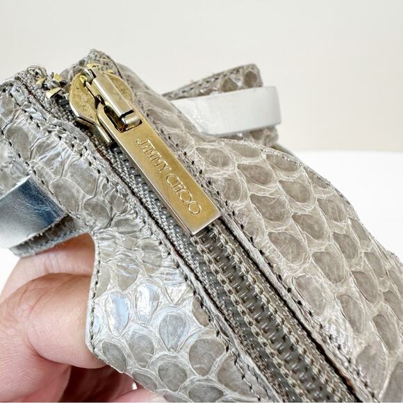 Jimmy Choo Sandals Womens 38.5/ US 8.5 Cork Wedge Leather Gladiator - Picture 8 of 12